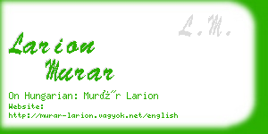 larion murar business card